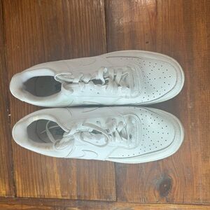 Nike White Low-Top Leather Trainers